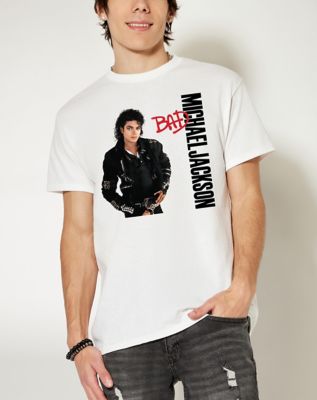 Michael Jackson - Bad Unisex Small T-shirt - White