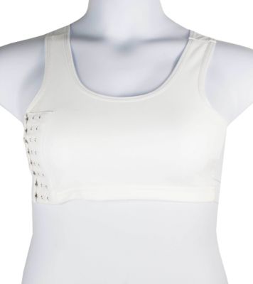 Sports binder, short, whiteLong, white, sports chest binder, flattening the  breasts