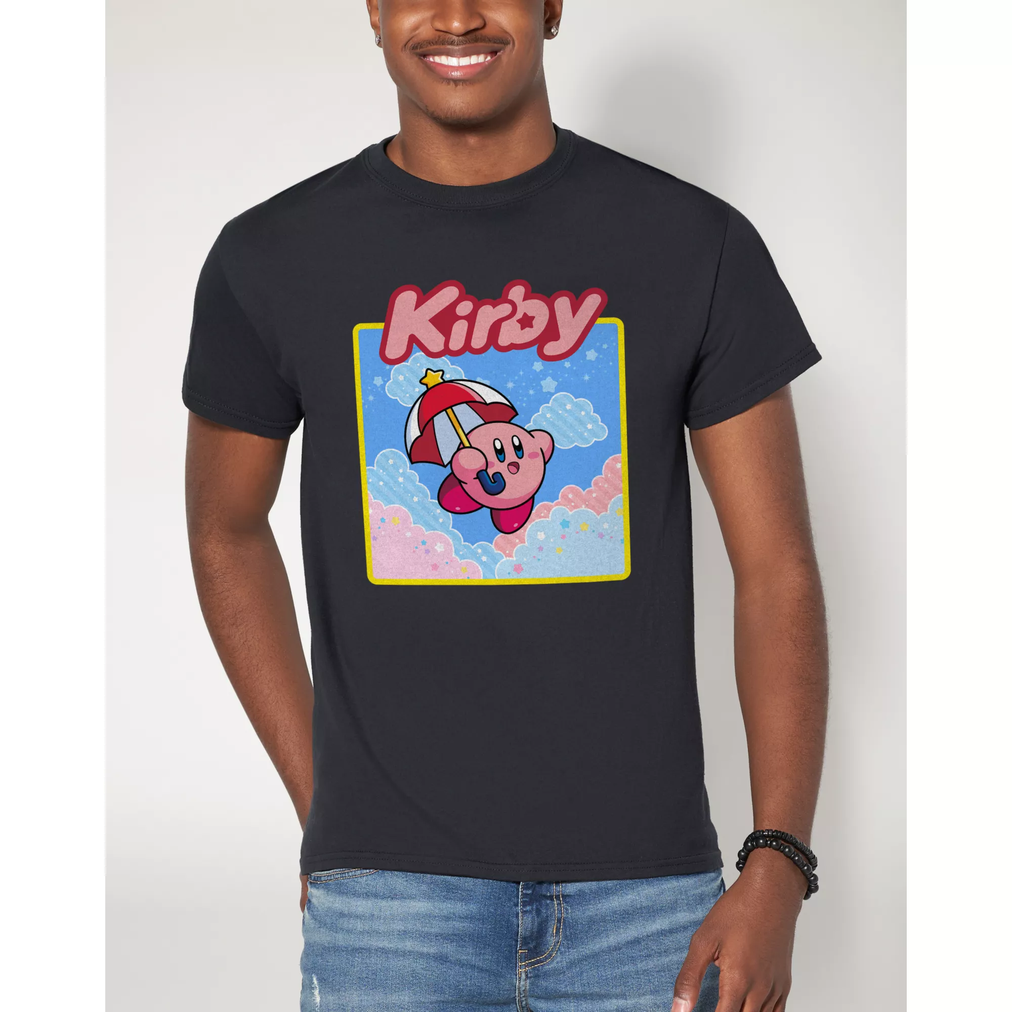 Starry Floating Kirby T Shirt at Spencer's