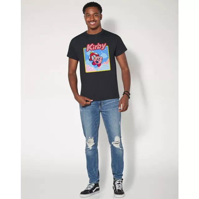 Starry Floating Kirby T Shirt at Spencer's
