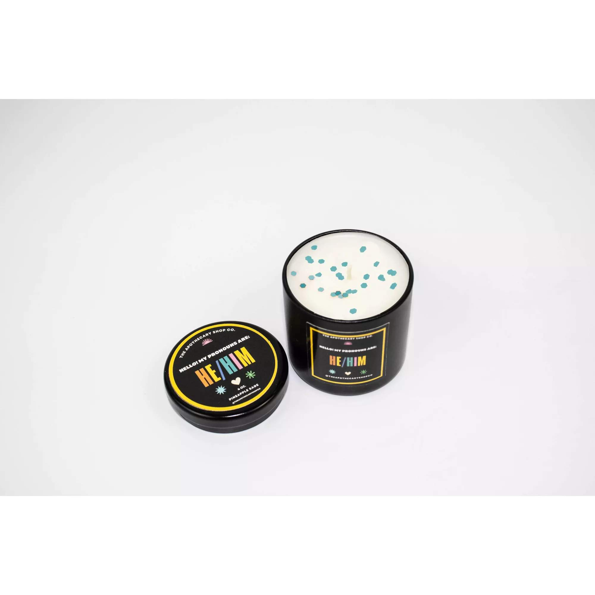 Genderfluid He/Him Candle at Spencer's