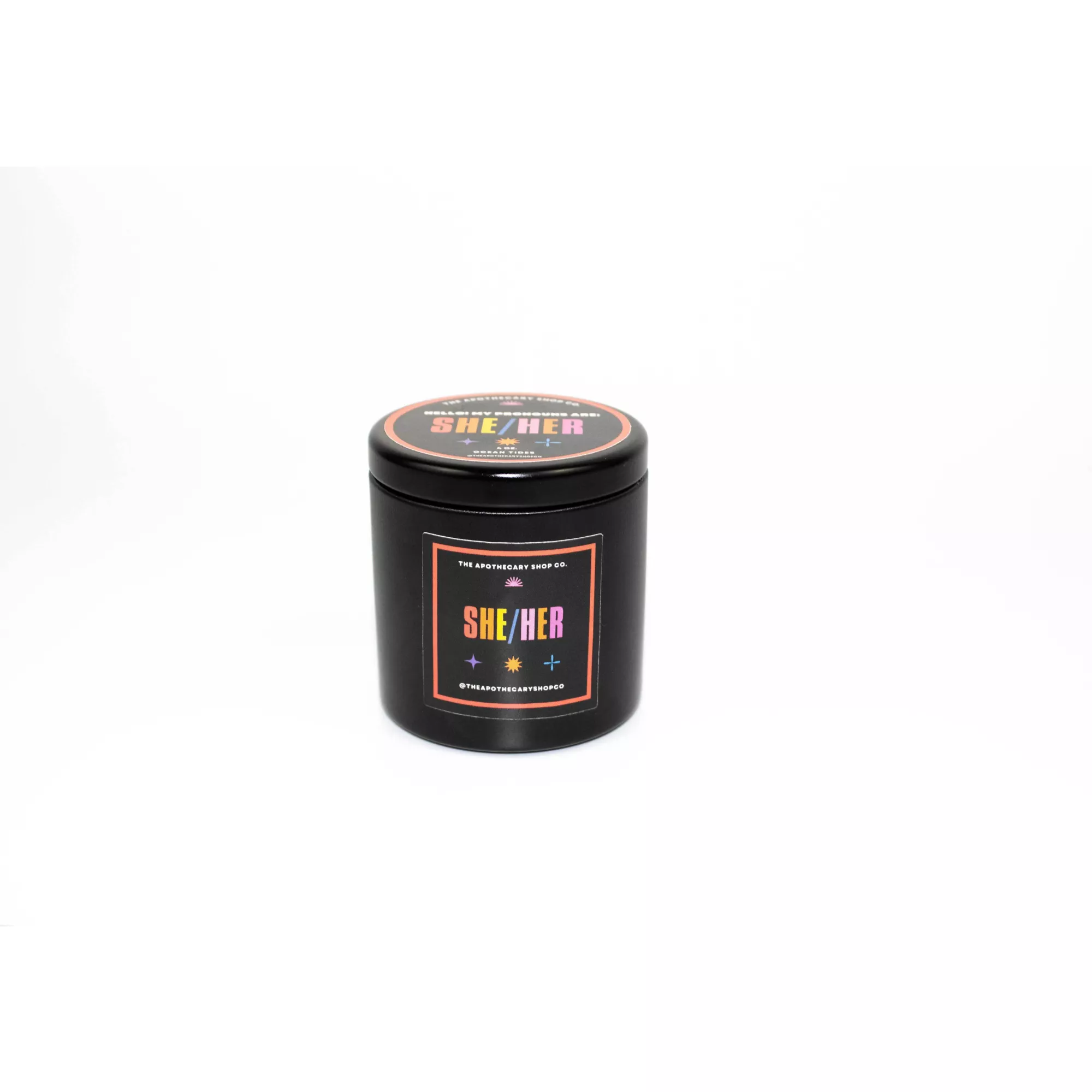 Genderfluid She/Her Candle at Spencer's