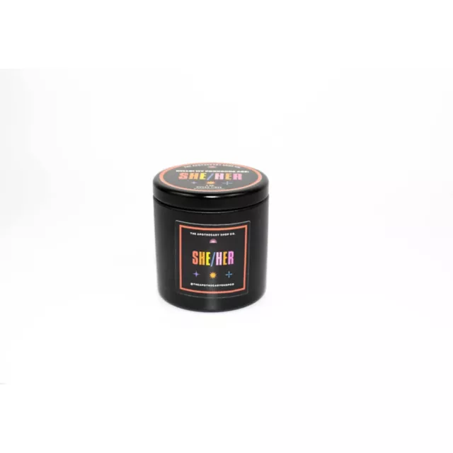 Genderfluid She/Her Candle at Spencer's