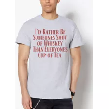 Shot Of Whiskey Over Cup Of Tea T Shirt at Spencer's