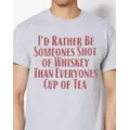 Shot Of Whiskey Over Cup Of Tea T Shirt at Spencer's