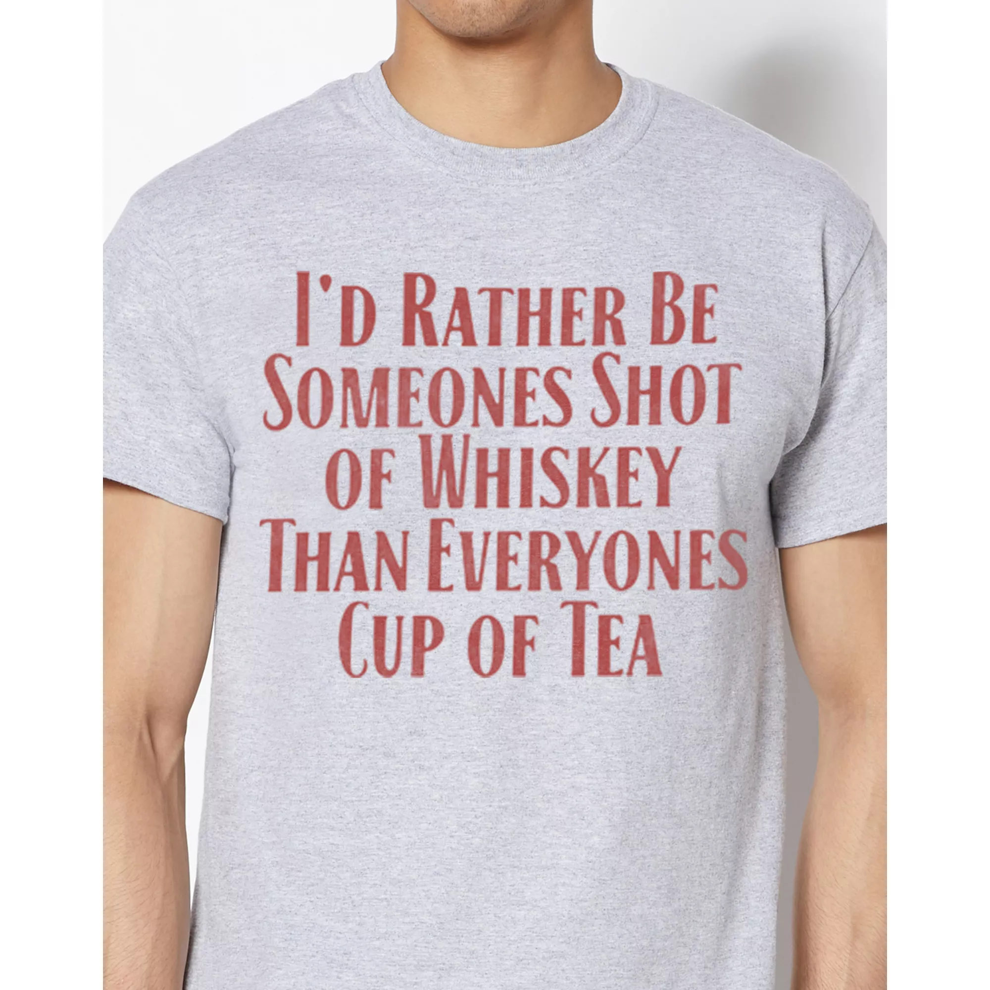 Shot Of Whiskey Over Cup Of Tea T Shirt at Spencer's