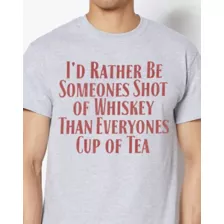 Shot Of Whiskey Over Cup Of Tea T Shirt at Spencer's