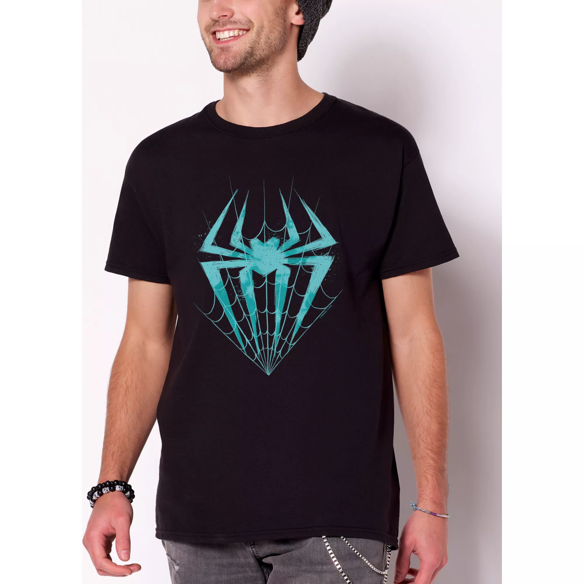 Blue Spider-Man Symbol T Shirt at Spencer's
