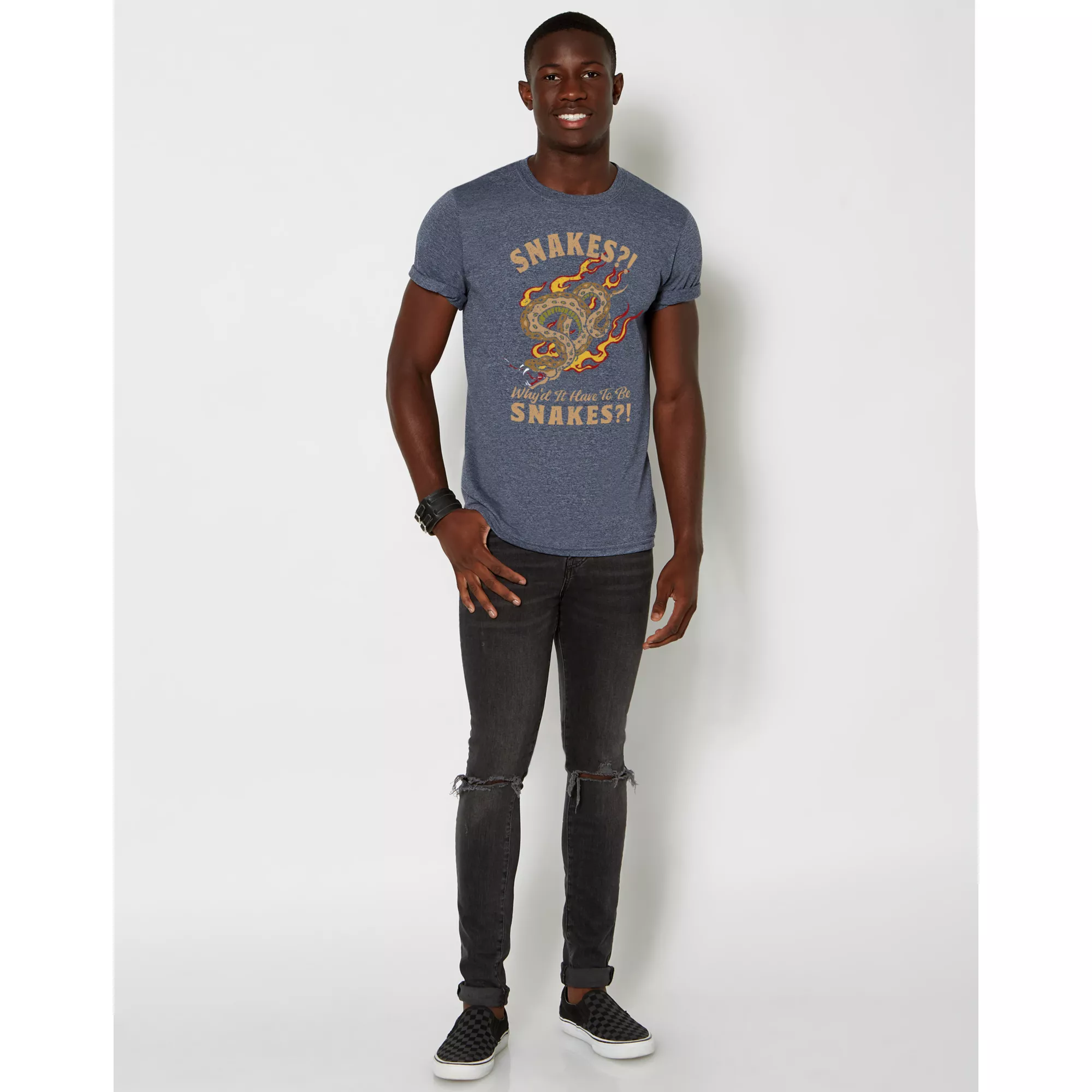 Why Did It Have To Be Snakes T Shirt - Indiana Jones at Spencer's