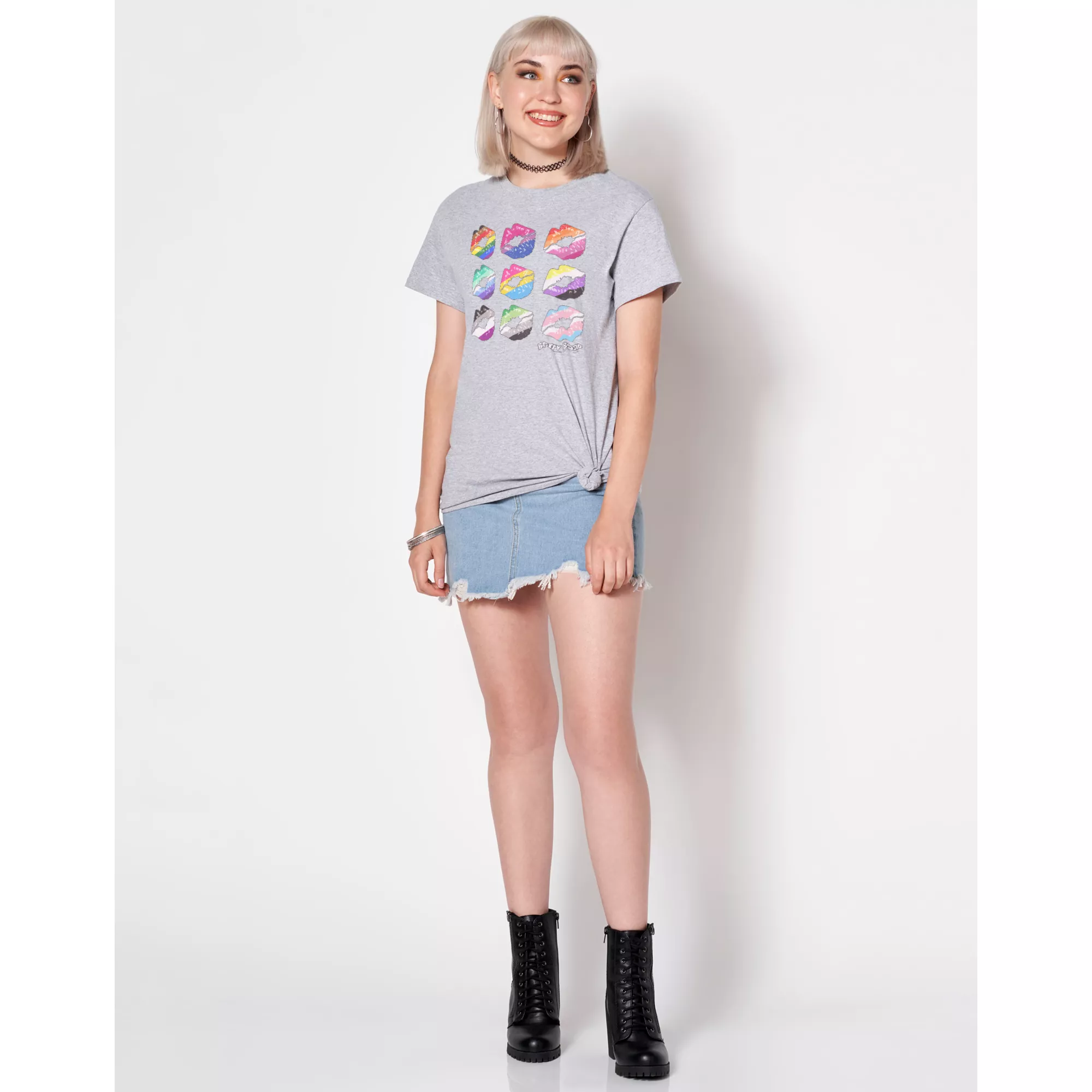 Pride Flags Lipstick T Shirt at Spencer's