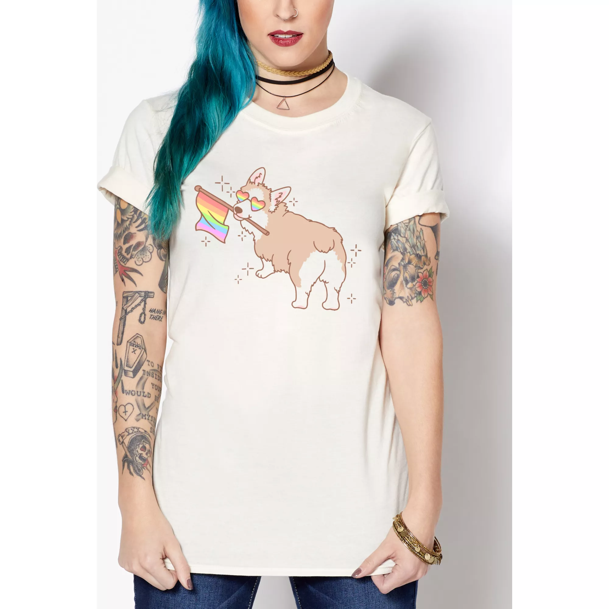 Corgi Pride T Shirt at Spencer's