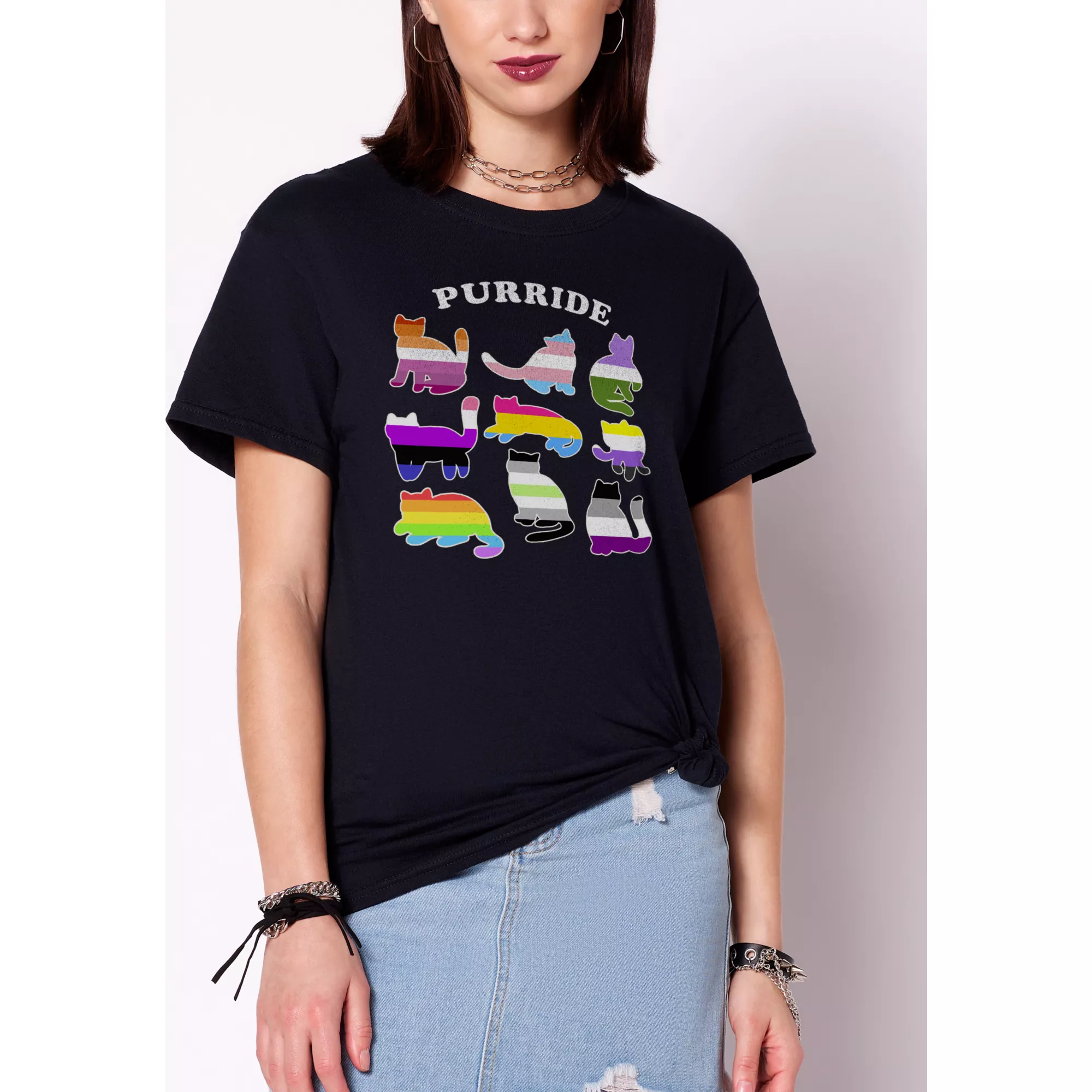 Purride Cat T Shirt at Spencer's