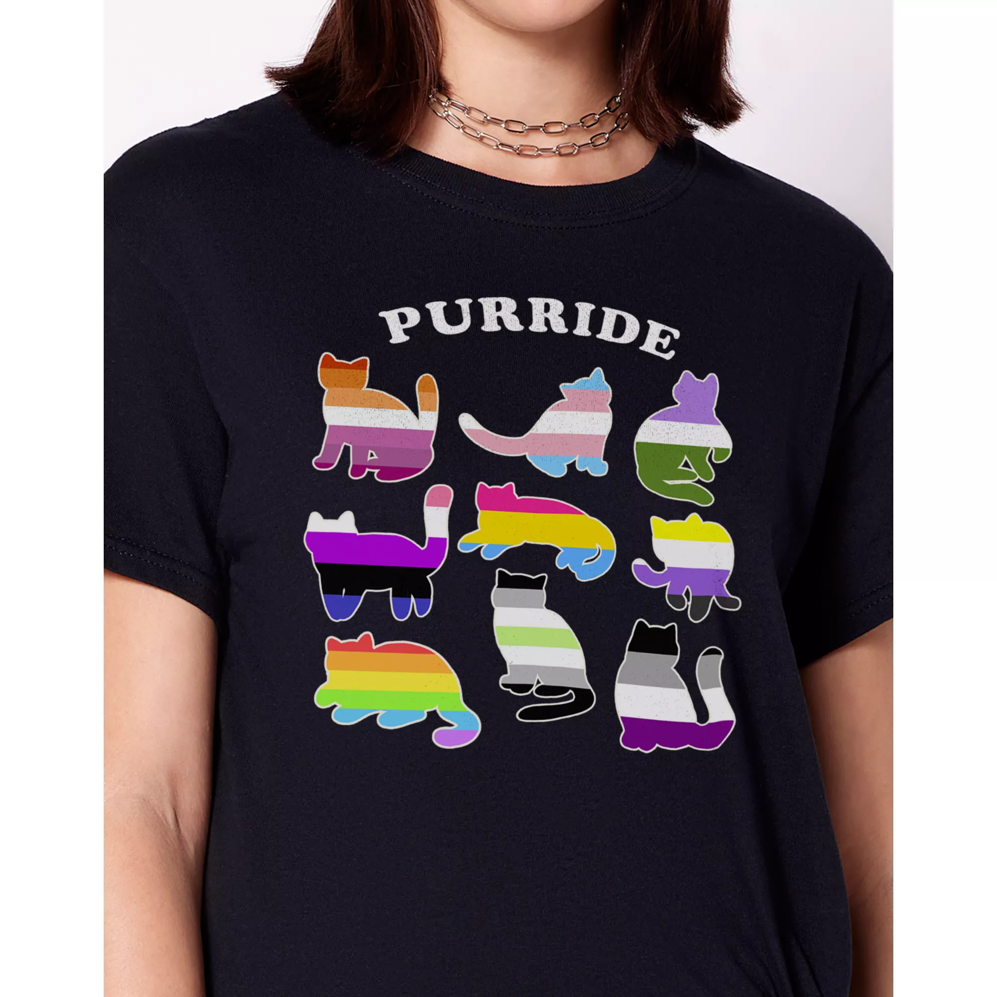 Purride Cat T Shirt at Spencer's