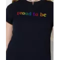 Rainbow Proud To Be T Shirt at Spencer's
