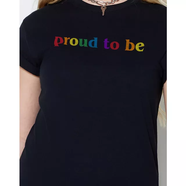 Rainbow Proud To Be T Shirt at Spencer's
