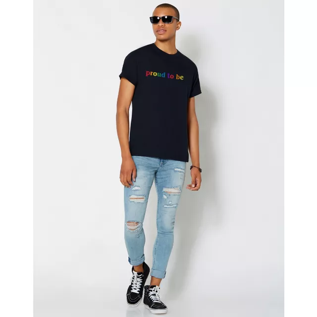 Rainbow Proud To Be T Shirt at Spencer's