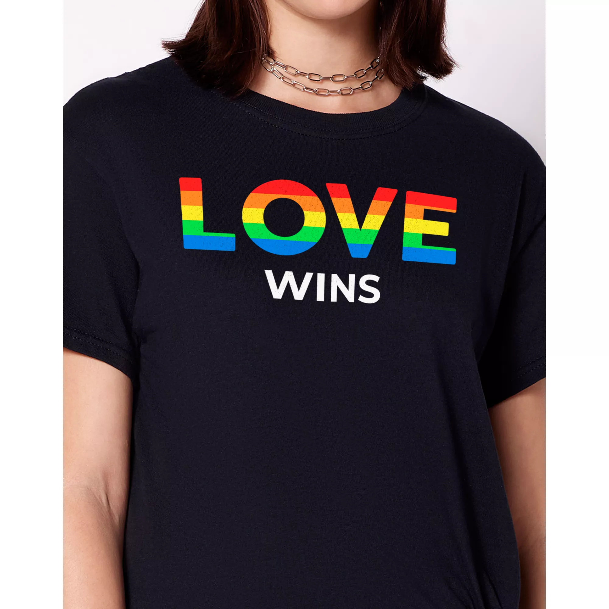 Rainbow Love Wins T Shirt at Spencer's