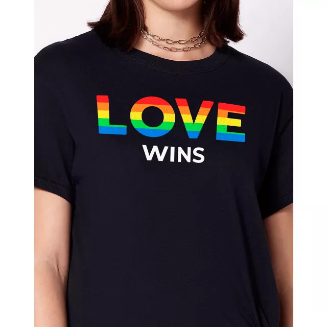 Rainbow Love Wins T Shirt at Spencer's