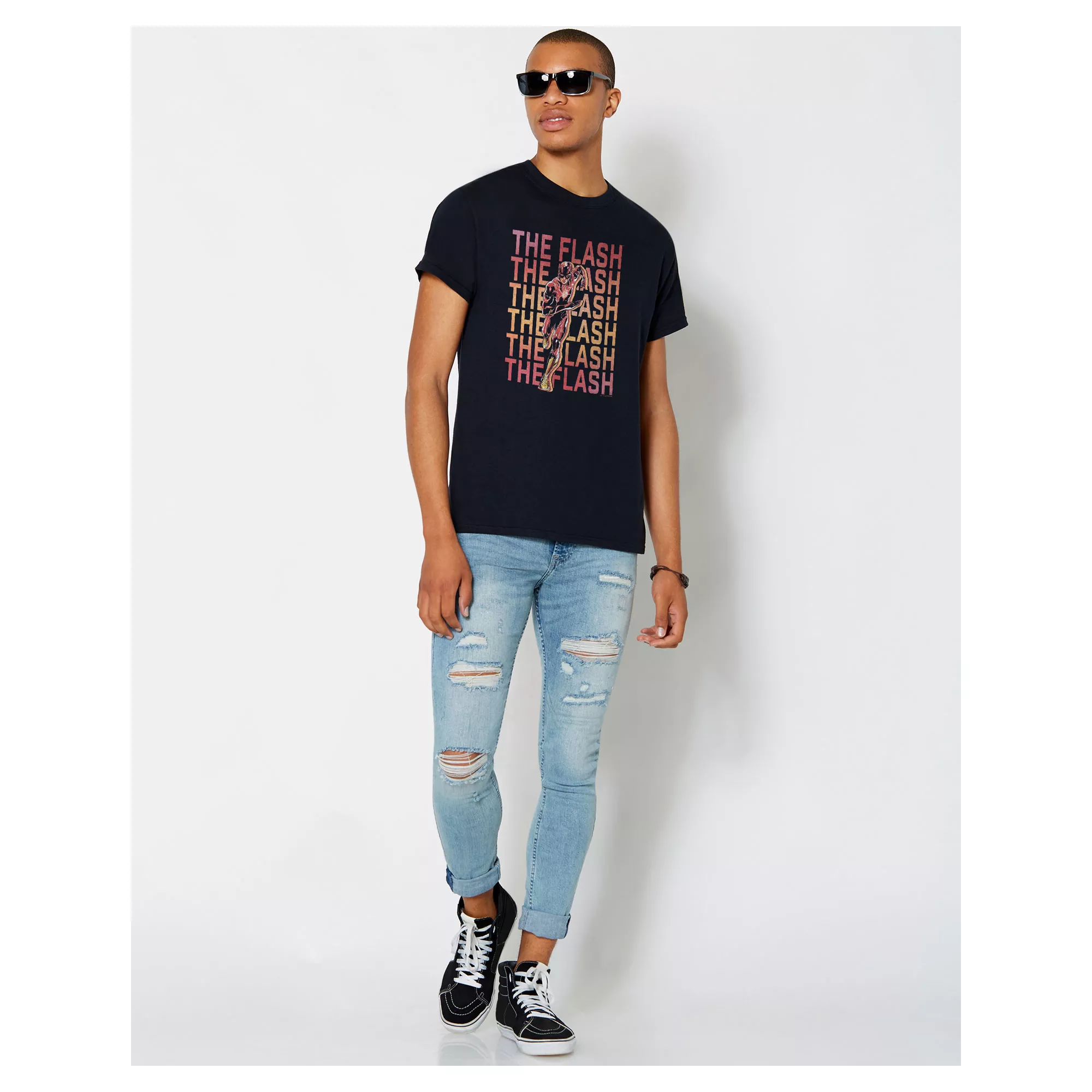 Repeating Logo T Shirt - The Flash at Spencer's