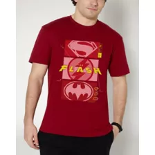 Stacked Superhero Logo T Shirt - The Flash at Spencer's