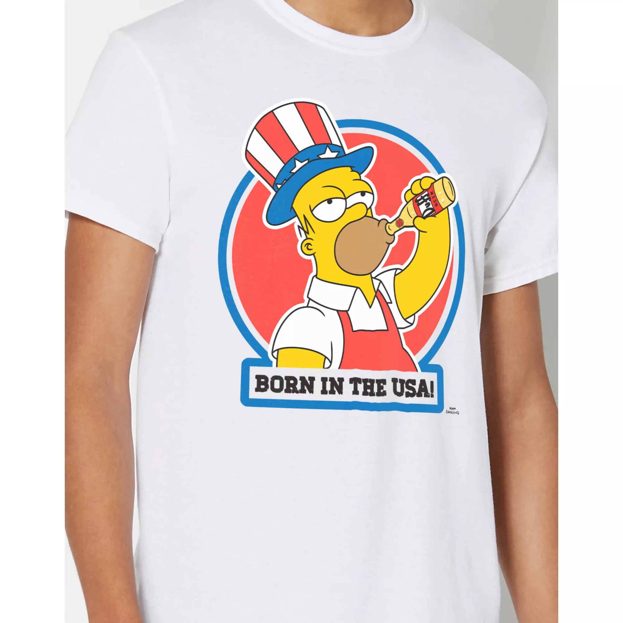 Homer Born in the USA T Shirt - The Simpsons at Spencer's