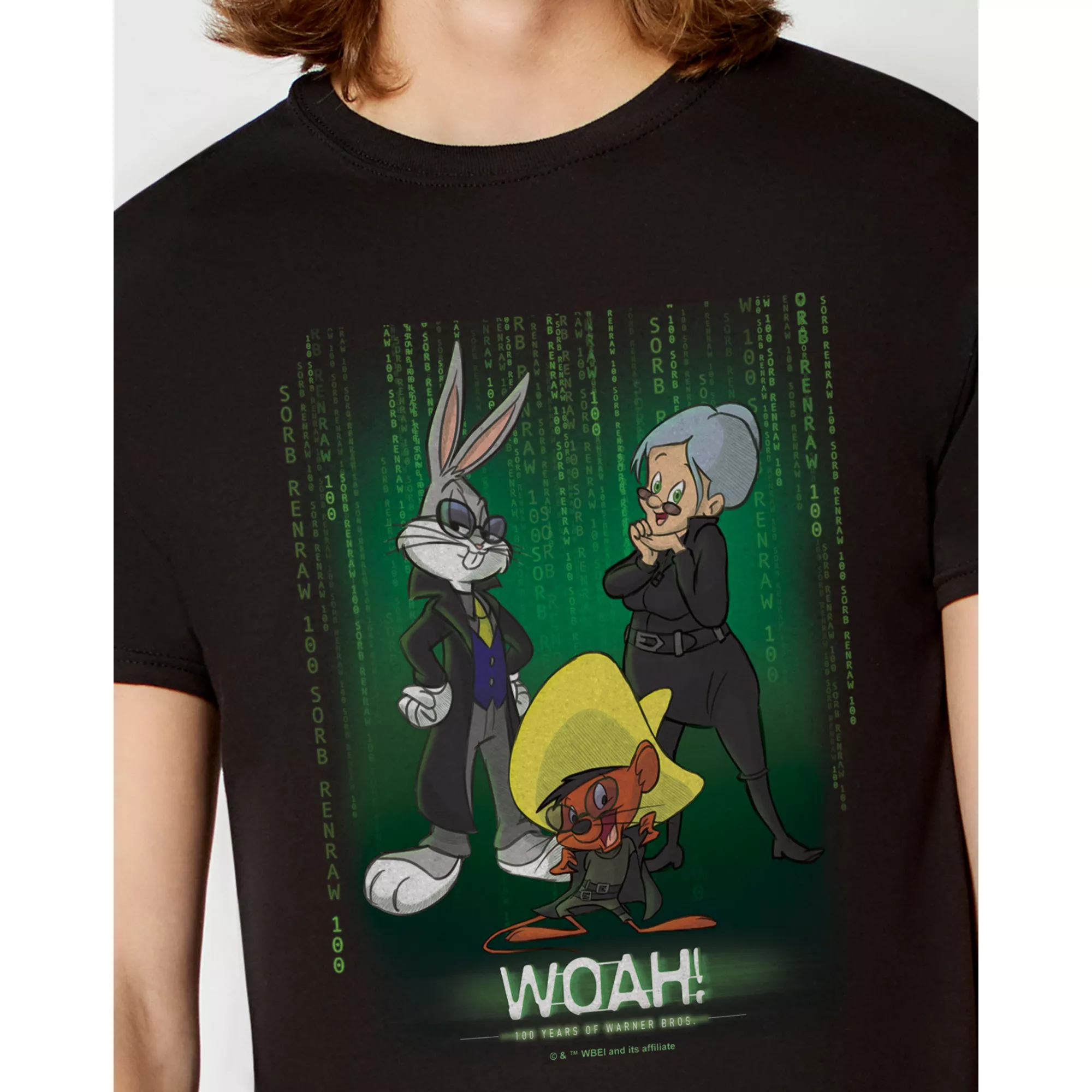 Woah Matrix T Shirt - WB 100 at Spencer's