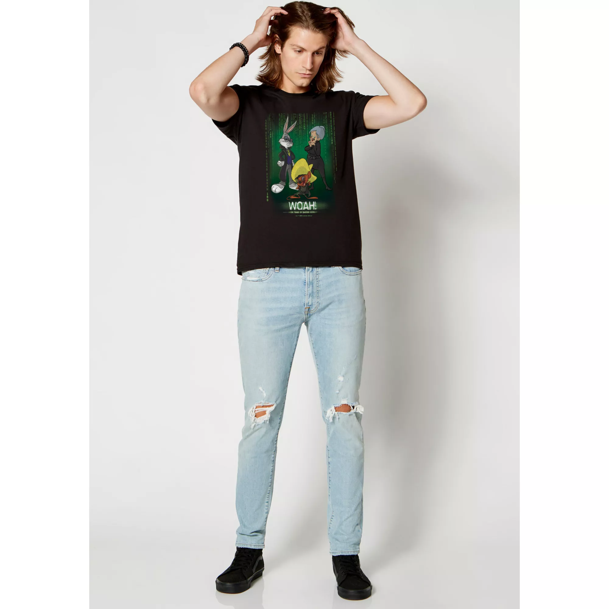 Woah Matrix T Shirt - WB 100 at Spencer's