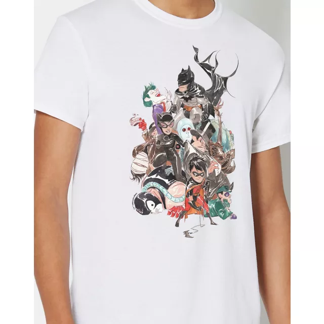 Batman Sketched Characters T Shirt - WB 100 at Spencer's