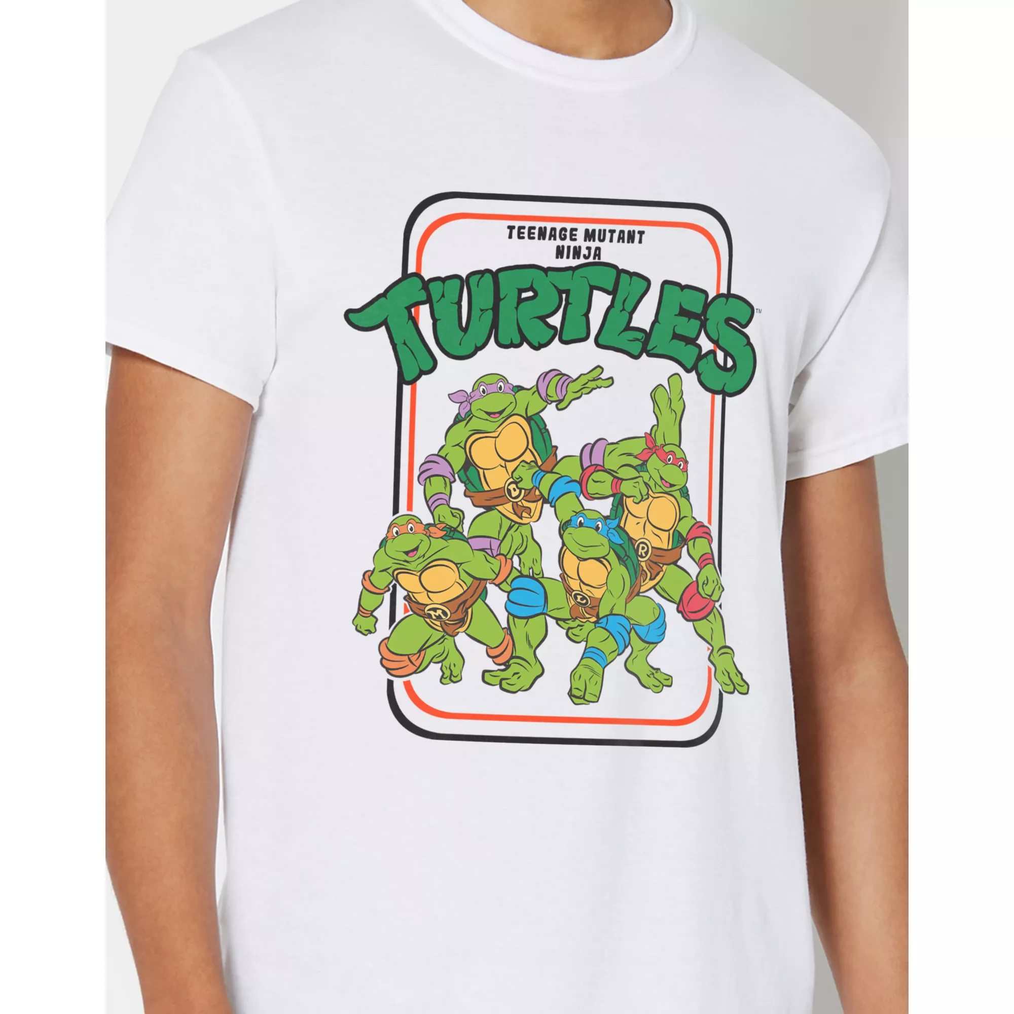 White Vintage TMNT T Shirt - Teenage Mutant Ninja Turtles at Spencer's