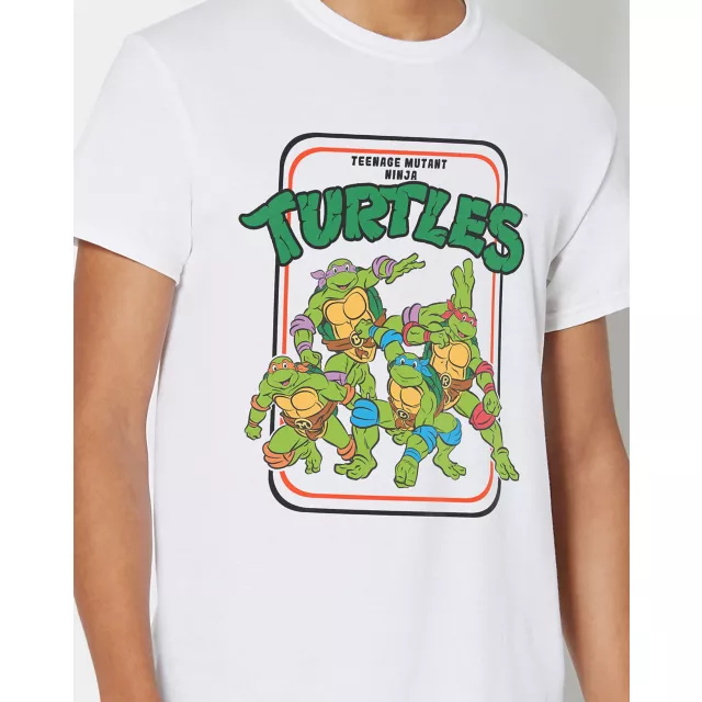 White Vintage TMNT T Shirt - Teenage Mutant Ninja Turtles - Spencer's