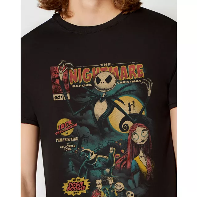 The Nightmare Before Christmas Comic Book T Shirt at Spencer's