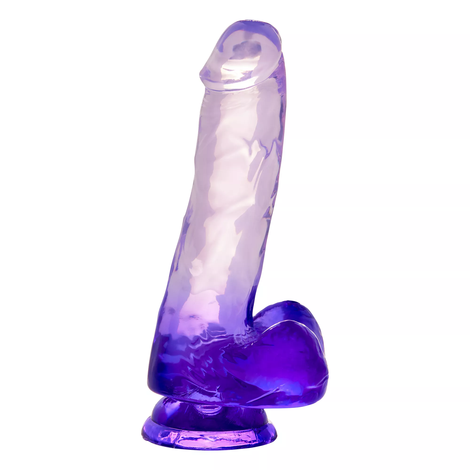 King Cock Realistic Suction Cup 6 Inch Dildo with Purple Balls at Spencer's