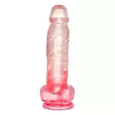 King Cock Realistic Suction Cup 8 Inch Dildo with Pink Balls at Spencer's