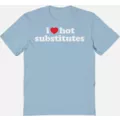 Light Blue I Heart Substitutes T Shirt - Danny Duncan at Spencer's