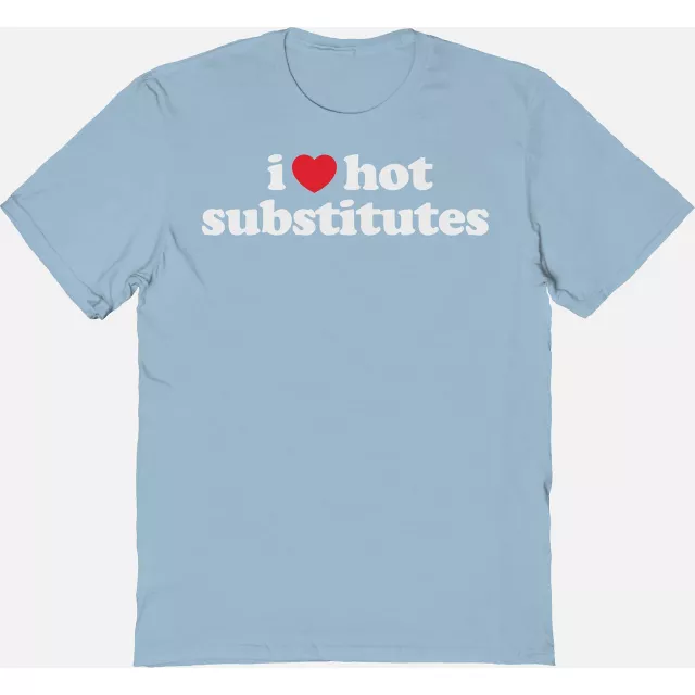 Light Blue I Heart Substitutes T Shirt - Danny Duncan at Spencer's