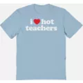 Light Blue I Heart Hot Teachers T Shirt - Danny Duncan at Spencer's
