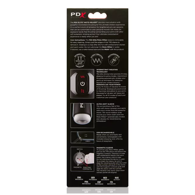 PDX Elite Moto Milker Stroker - 9.75 Inch at Spencer's