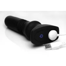 Remote Control 8-Function Thrusting Vibrating Butt Plug - 6.8 Inch at Spencer's