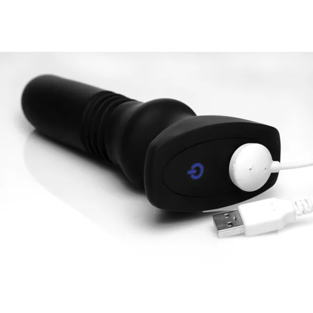 Remote Control 8-Function Thrusting Vibrating Butt Plug - 6.8 Inch at Spencer's