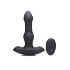 10-Function Remote Control Thrusting Vibrating Butt Plug - 6 Inch at Spencer's
