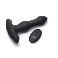 10-Function Remote Control Thrusting Vibrating Butt Plug - 6 Inch at Spencer's