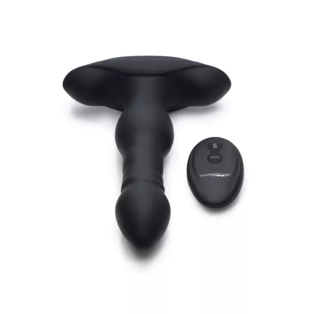 10-Function Remote Control Thrusting Vibrating Butt Plug - 6 Inch at Spencer's