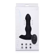 10-Function Remote Control Thrusting Vibrating Butt Plug - 6 Inch at Spencer's