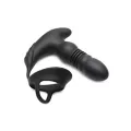 Remote Control 10-Function Thrusting Vibrating Butt Plug with Cock and Ball Strap - 5.7 Inch at Spencer's