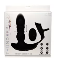 Remote Control 10-Function Thrusting Vibrating Butt Plug with Cock and Ball Strap - 5.7 Inch at Spencer's