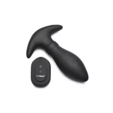 Rim Slide 10-Function Sliding Ring Remote Control Vibrating Butt Plug - 5.3 Inch at Spencer's