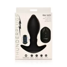 Rim Slide 10-Function Sliding Ring Remote Control Vibrating Butt Plug - 5.3 Inch at Spencer's