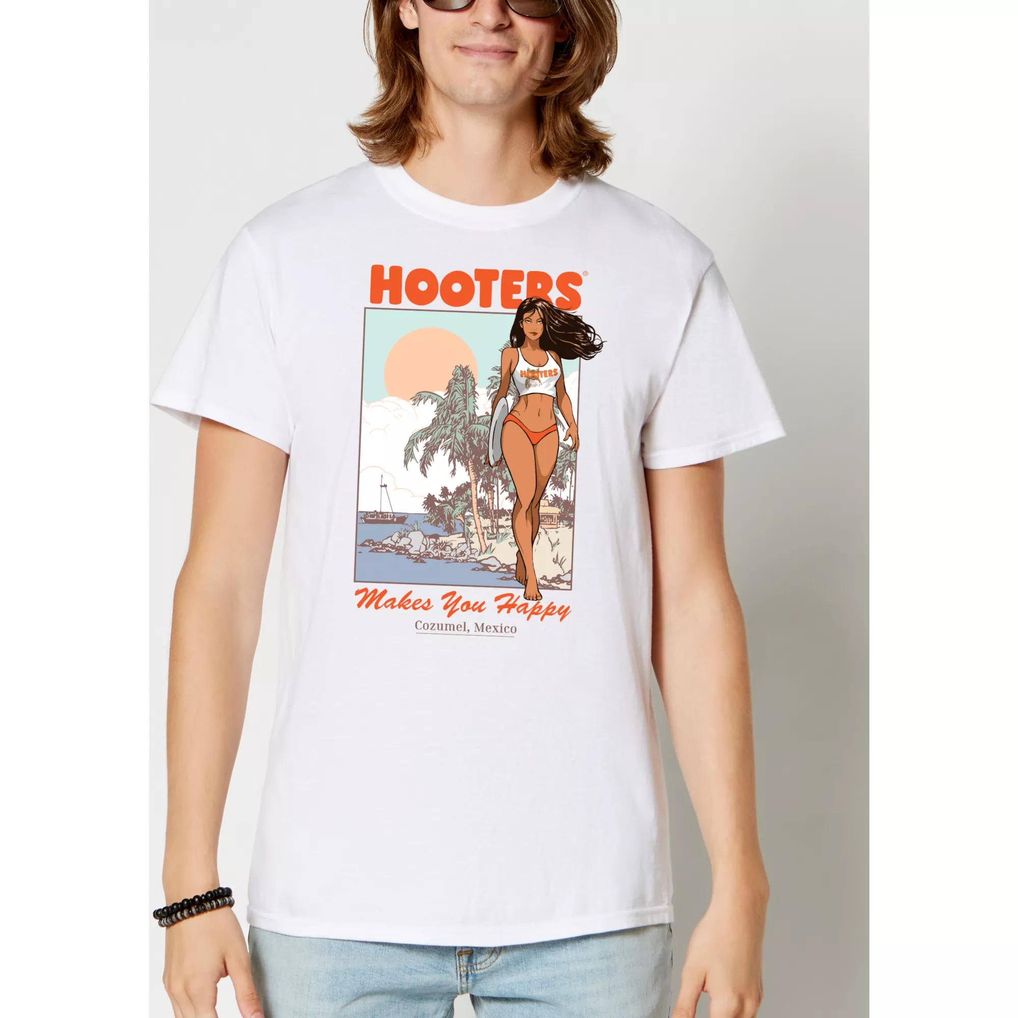 Hooters Makes You Happy Cozumel T Shirt at Spencer's