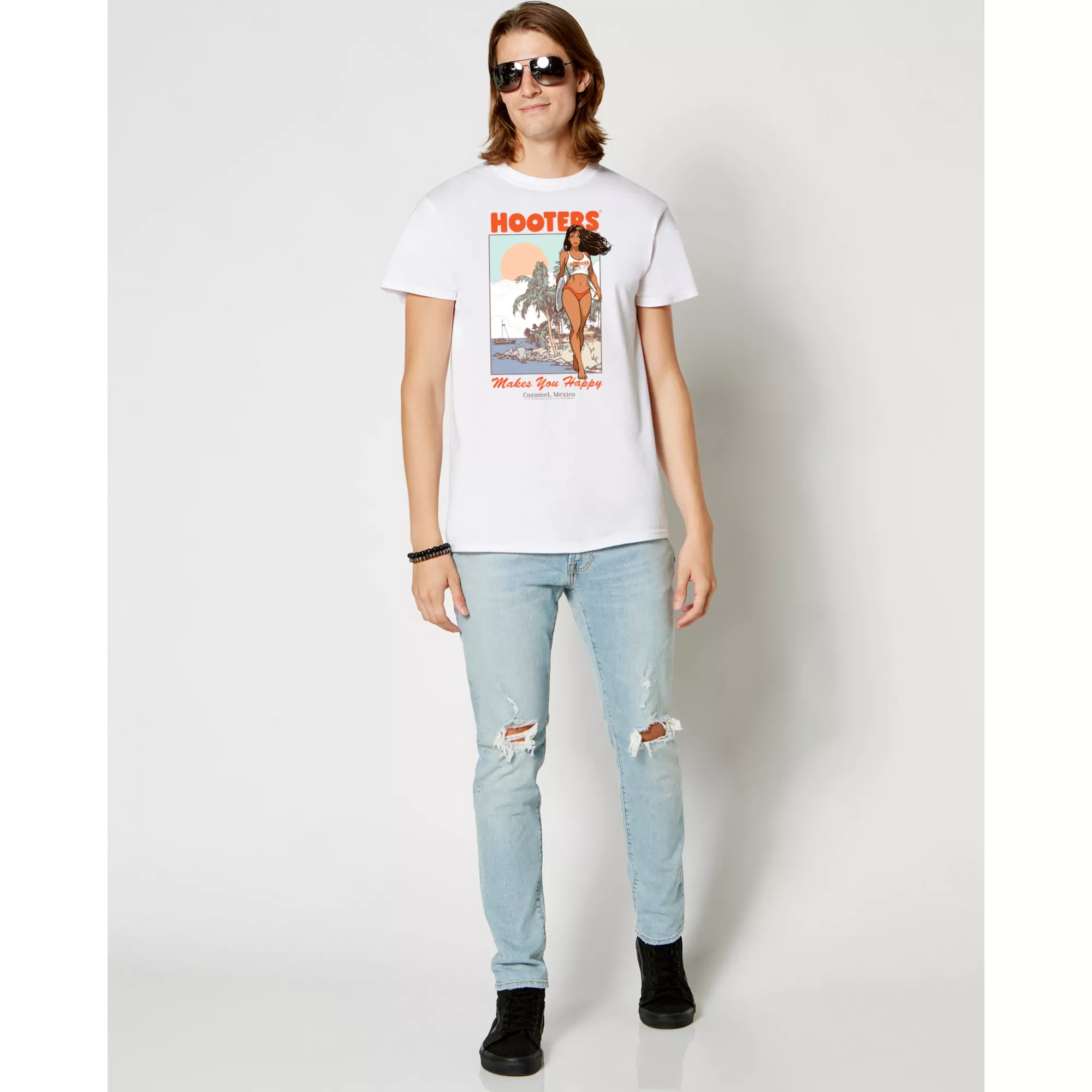 Hooters Makes You Happy Cozumel T Shirt at Spencer's