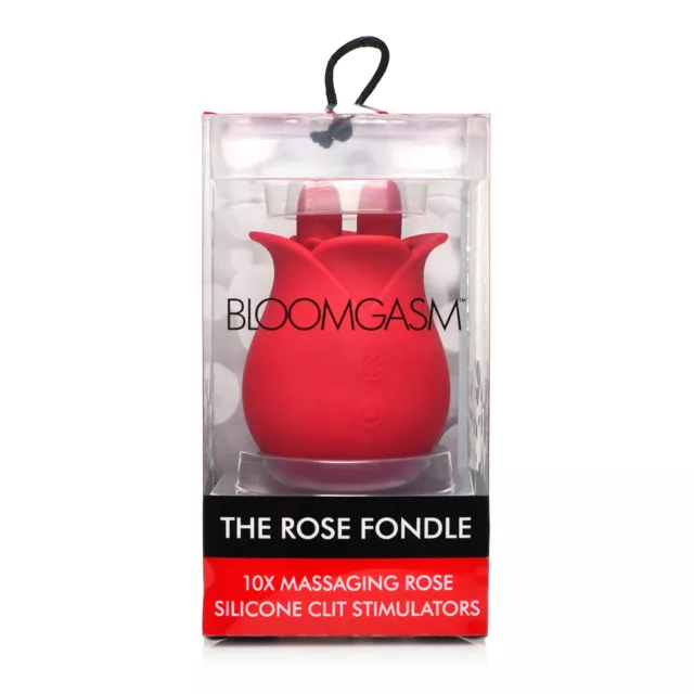 10-Function Rechargeable Rose Clitoral Stimulator - 3.4 Inch at Spencer's
